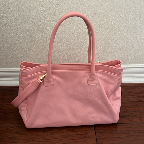 Auth Chanel Executive Tote Shoulder Bag Pink - Picture 4 of 16